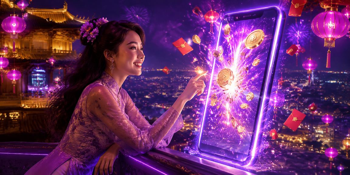 Phong bì đỏ và đèn lồng lễ hội tại Huế biểu trưng cho thưởng tt2